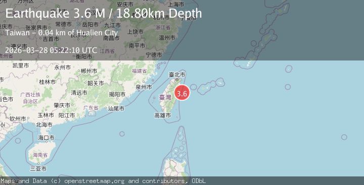 Map of Taiwan region