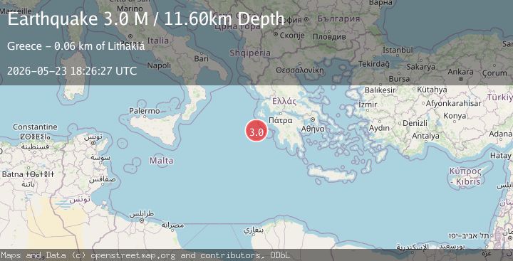 Map of Ionian Sea