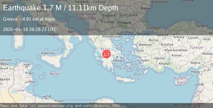Map of Near the coast of Greece