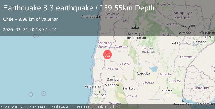 Map of San Juan, Argentina