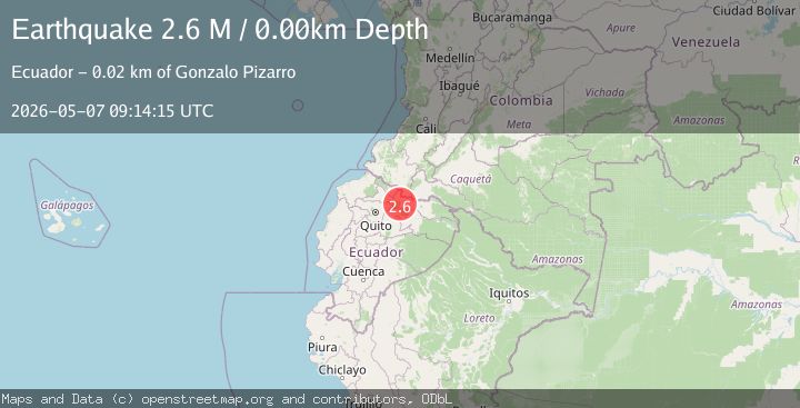 Map of Colombia-Ecuador border region