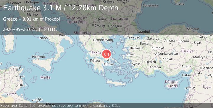 Map of Central Greece