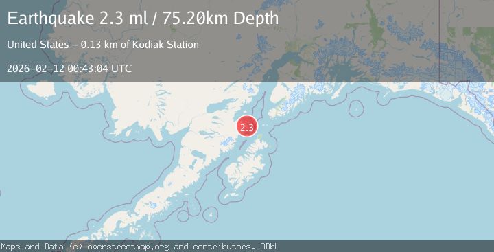 Map of Kodiak Island region, Alaska