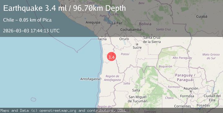 Map of Tarapaca, Chile