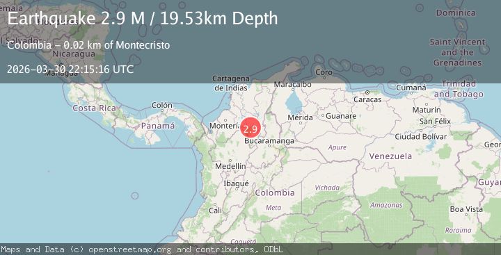 Map of northern Colombia