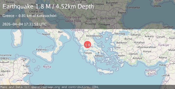 Map of Central Greece