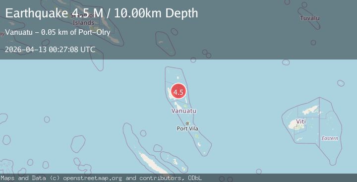 Map of Vanuatu