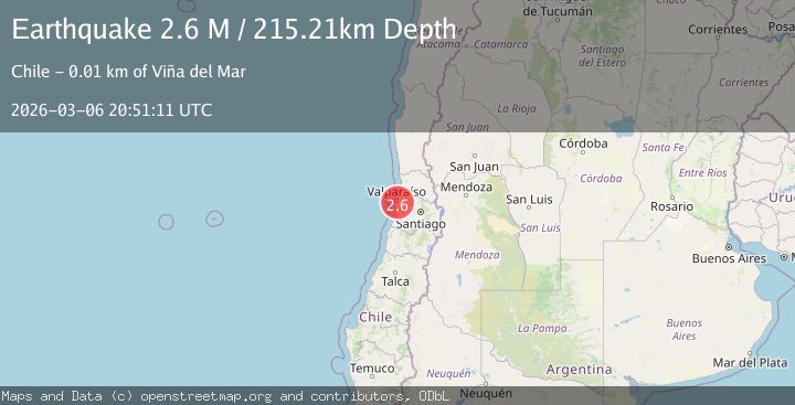 Map of Valparaiso, Chile