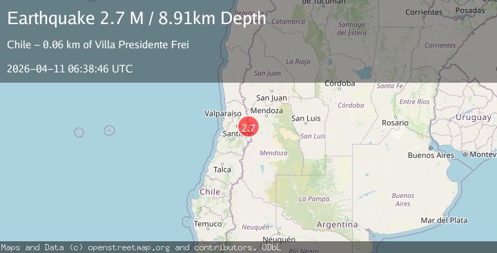 Map of Region Metropolitana, Chile