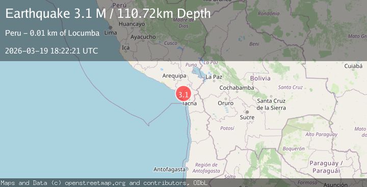 Map of southern Peru