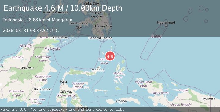 Map of Kepulauan Talaud, Indonesia