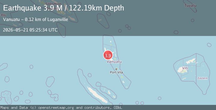 Map of Vanuatu