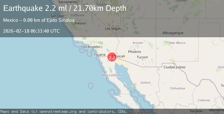 Map of California-Baja California border region