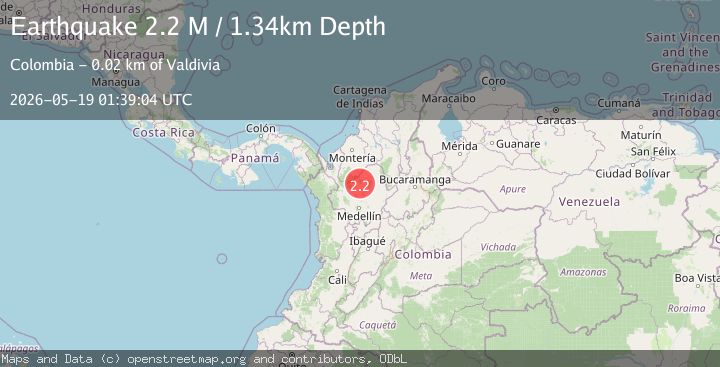 Map of northern Colombia