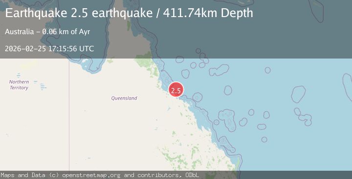 Map of Queensland, Australia