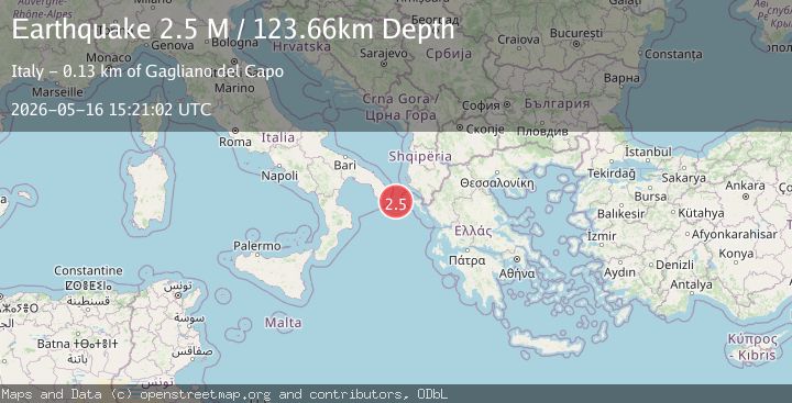 Map of southern Italy