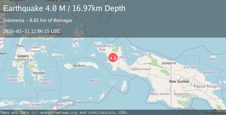Map of Papua, Indonesia