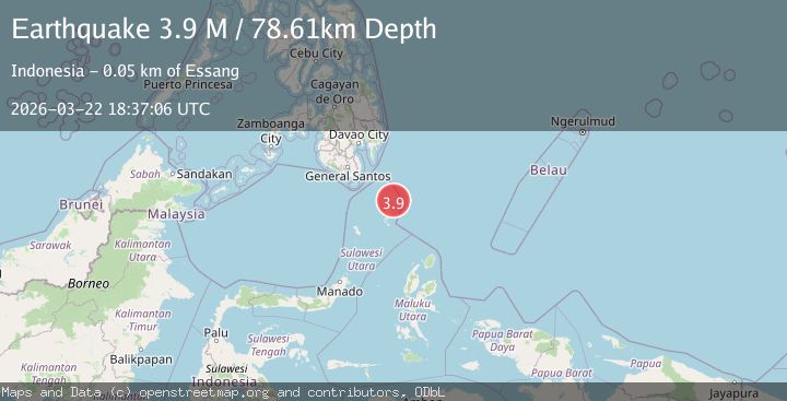Map of Kepulauan Talaud, Indonesia