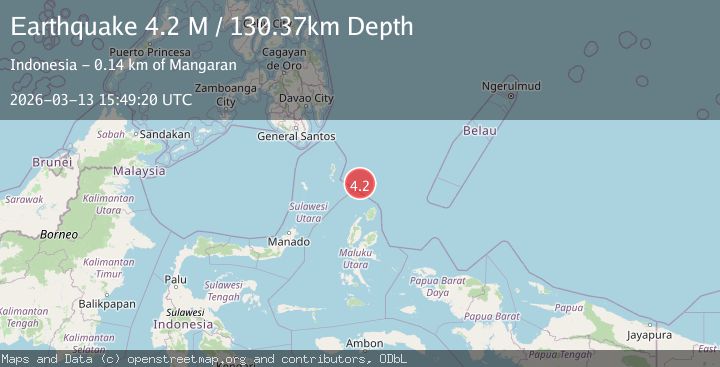 Map of Kepulauan Talaud, Indonesia