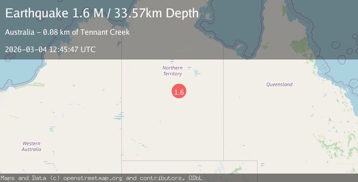 Map of Northern Territory, Australia
