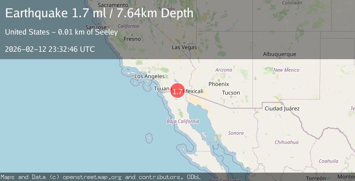 Map of California-Baja California border region