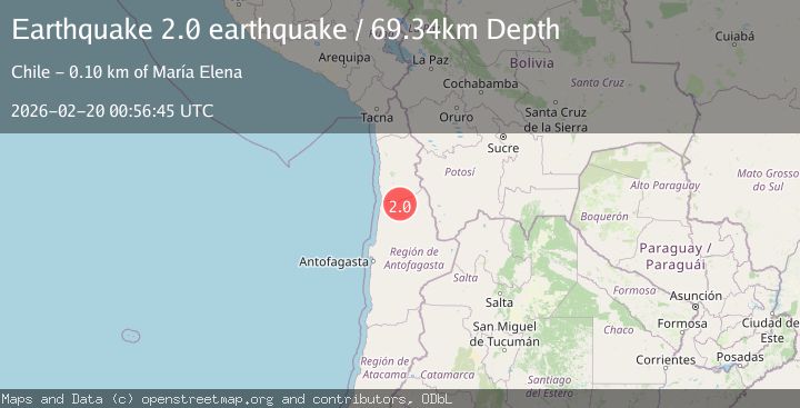 Map of Antofagasta, Chile