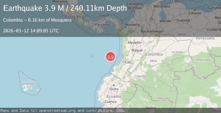 Map of south of Panama