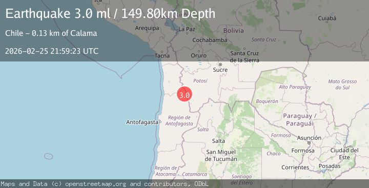 Map of Antofagasta, Chile
