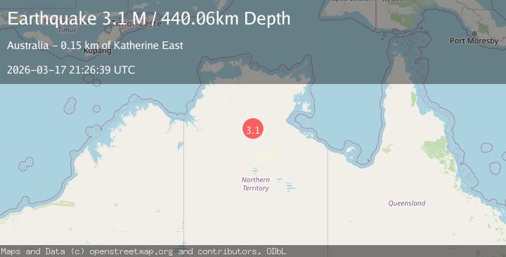 Map of Northern Territory, Australia