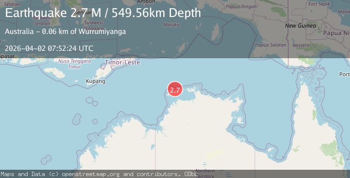 Map of Northern Territory, Australia