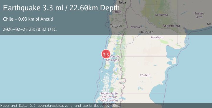 Map of Golfo de Ancud, Los Lagos, Chile