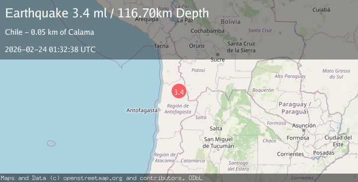 Map of Antofagasta, Chile