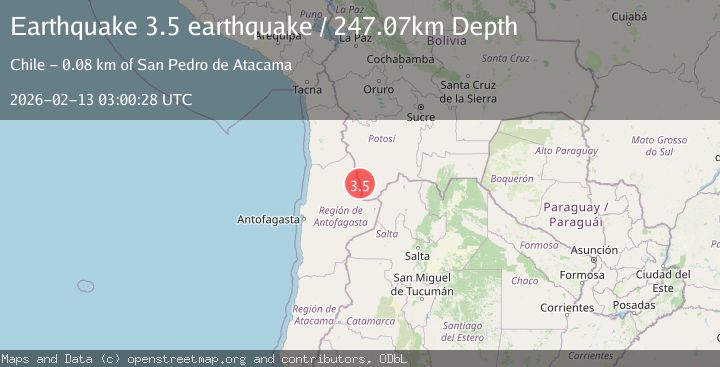 Map of Potosi, Bolivia