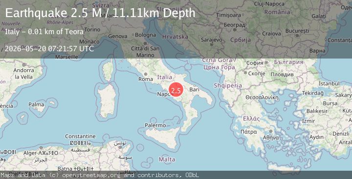 Map of Provincia di Avellino, Italy