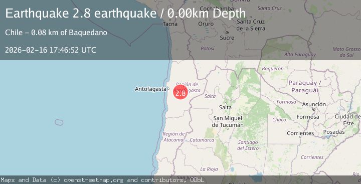 Map of Antofagasta, Chile