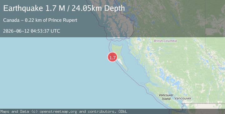 Map of Haida Gwaii Region, Canada