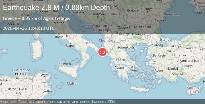 Map of Greece-Albania border region