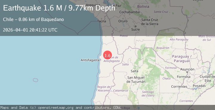 Map of Antofagasta, Chile