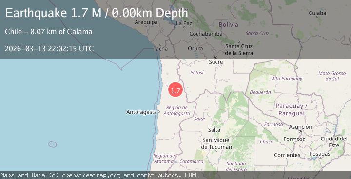 Map of Antofagasta, Chile
