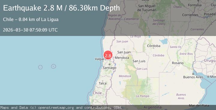 Map of Valparaiso, Chile