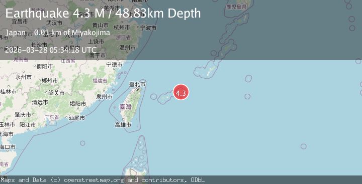 Map of southwestern Ryukyu Islands, Japan