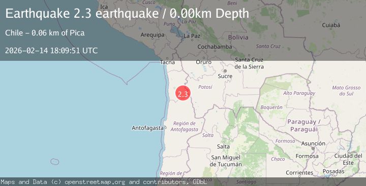 Map of Tarapaca, Chile
