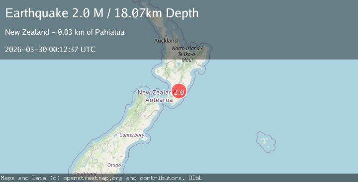 Map of Tararua District, New Zealand