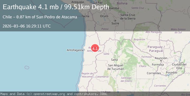 Map of Antofagasta, Chile