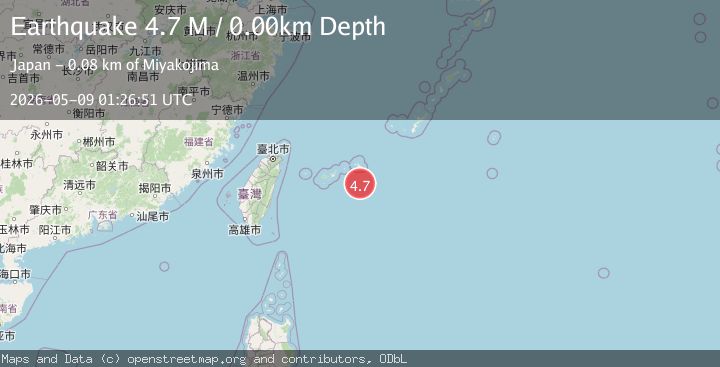 Map of southwestern Ryukyu Islands, Japan