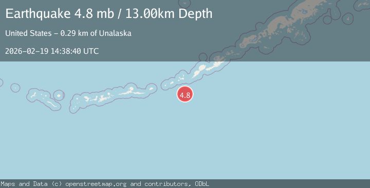 Map of Fox Islands, Aleutian Islands, Alaska