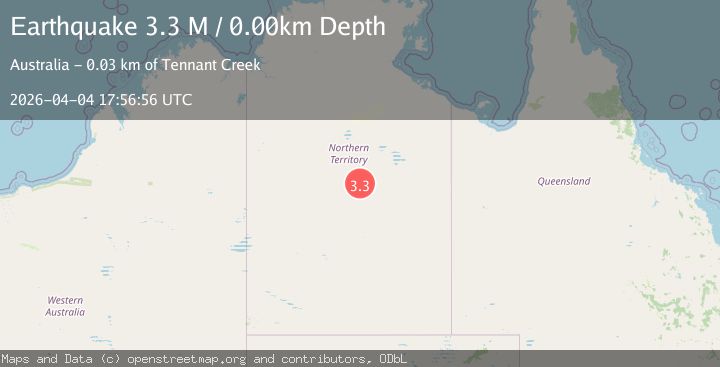 Map of Northern Territory, Australia