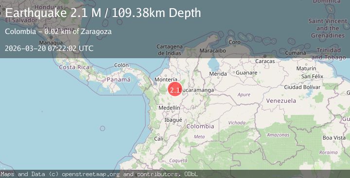 Map of northern Colombia
