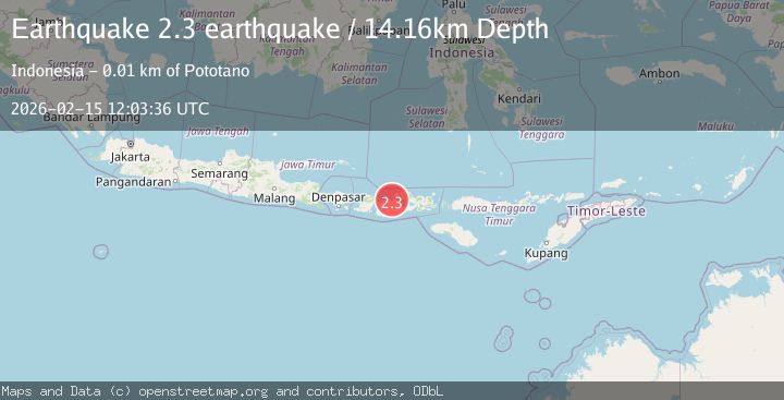 Map of Sumbawa region, Indonesia