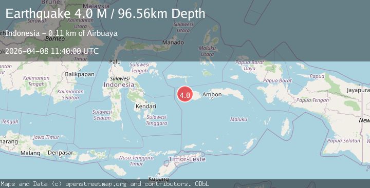 Map of Banda Sea